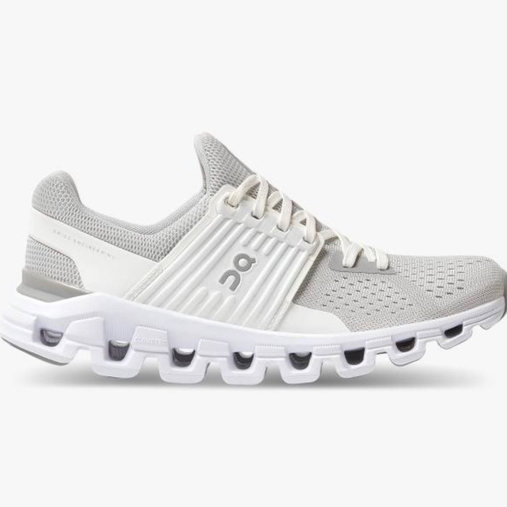 On Running Women's Sneakers in Light Gray and White